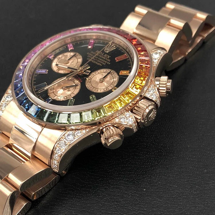 Rolex DAYTONA RAINBOW DIAMOND ROSE